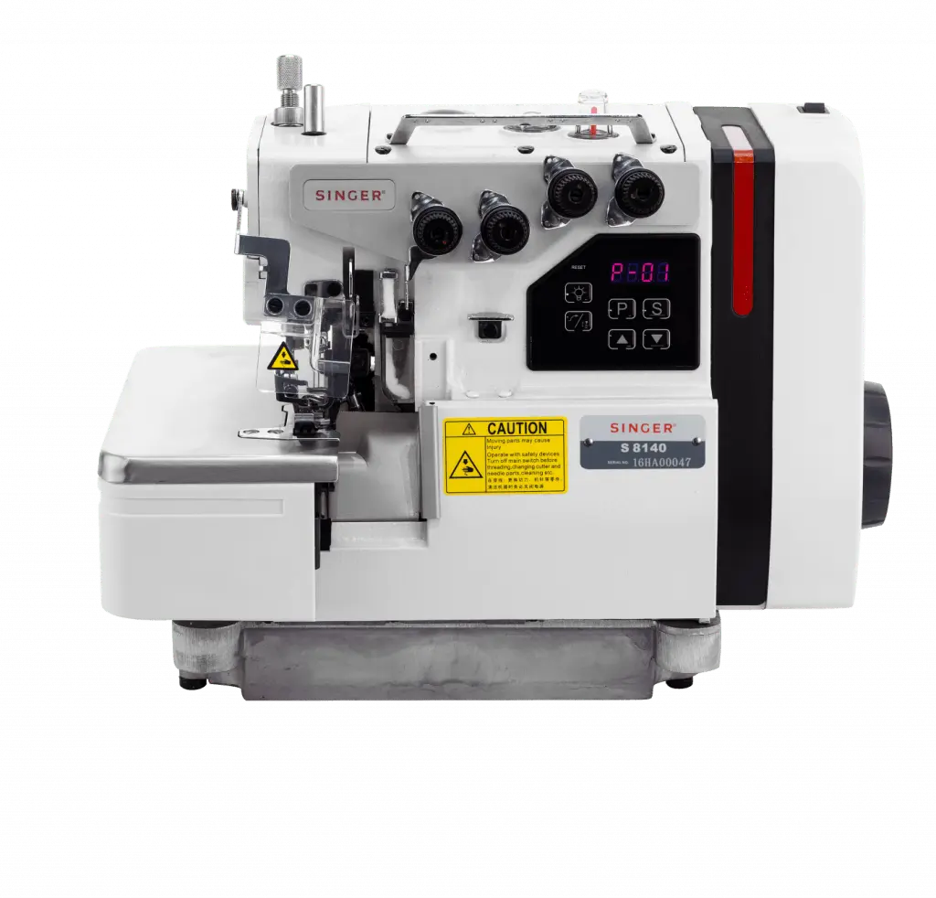 Singer S-8140 | 4-Thread Direct-Drive Industrial Overlock Machine | Differential Feed | Stand & Table, view 2