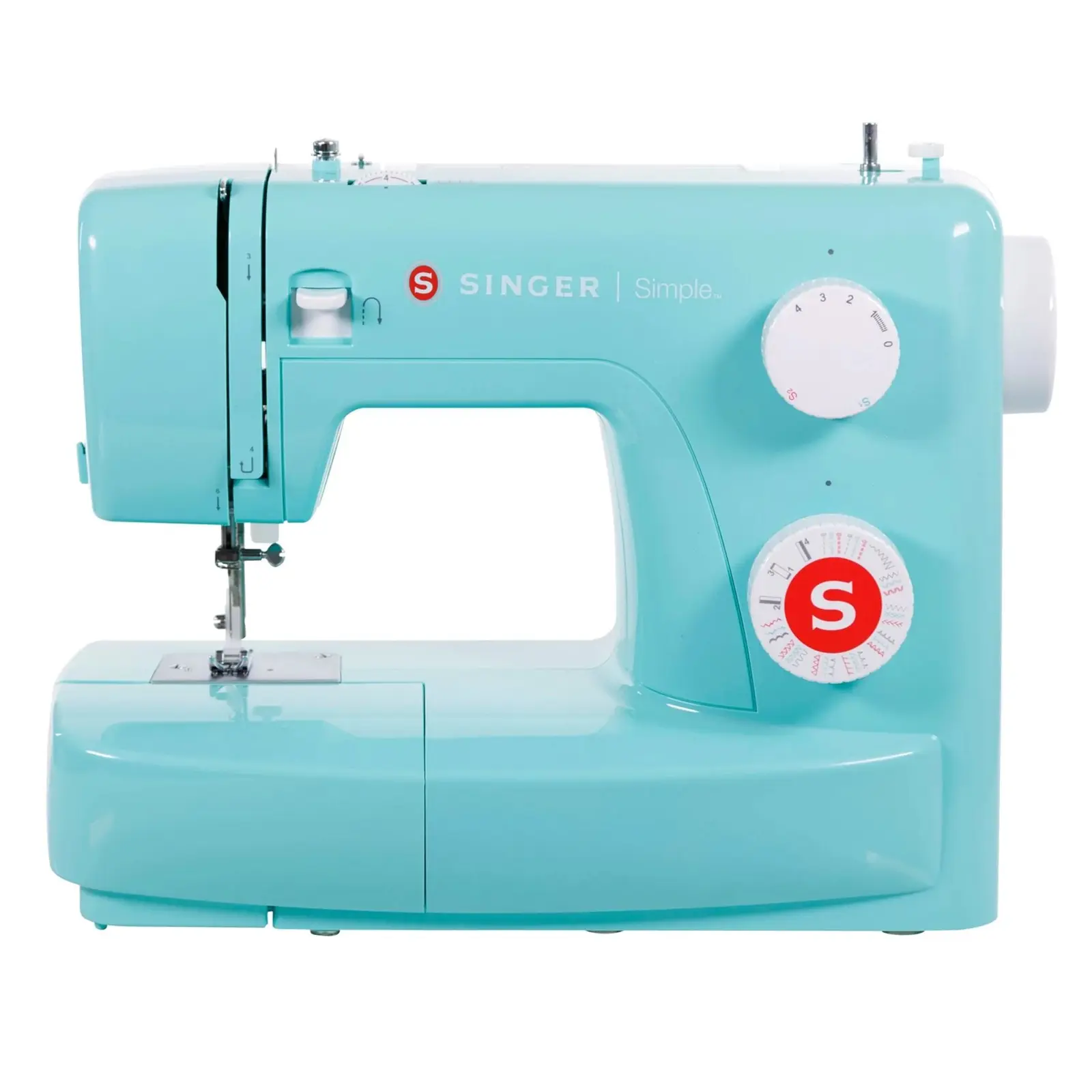 Singer Simple 3223 Sewing Machine - Green | 23 Built-In Stitches | 4-Step Buttonhole | Free-Arm Design