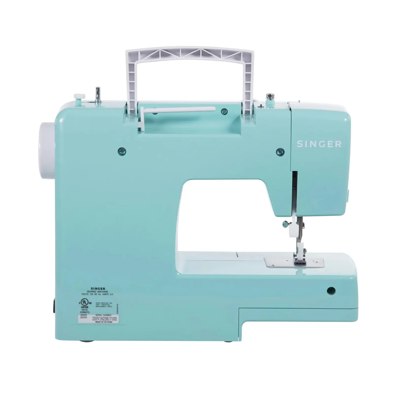 Singer Simple 3223 Sewing Machine - Green | 23 Built-In Stitches | 4-Step Buttonhole | Free-Arm Design, view 3