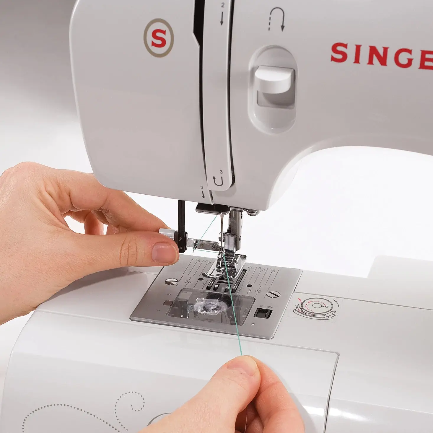 Singer Talent 3321 Sewing Machine | 21 Built-In Stitches | 4-Step Buttonhole | Needle Threader & Drop-In Bobbin, view 4