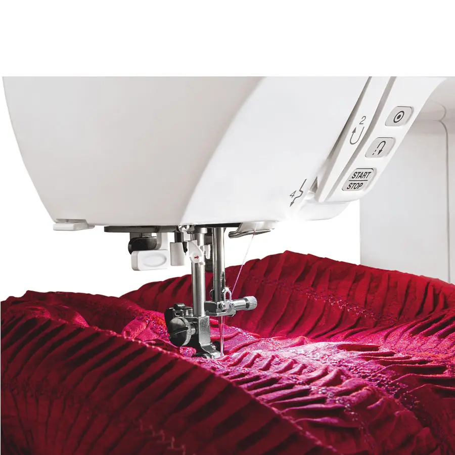 Usha Janome Marvela | 7-Stitch Automatic Zigzag Sewing Machine | 14 Stitch Functions | Free Arm & 4-Step Buttonhole, view 3